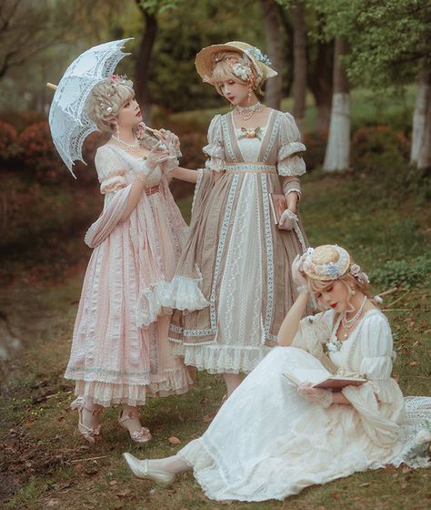 Tea Party Aesthetic Vintage Outfit, Victorian Tea Party Outfit, Vintage Tea Party Outfit, Garden Tea Party Outfit, Aesthetic Vintage Outfits, Garden Party Outfit, Vintage Tea Dress, Open Garden, Dolly Fashion