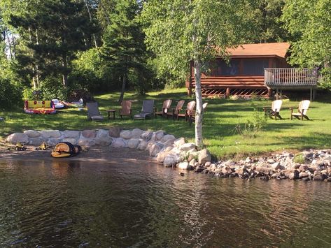 Northern Minnesota Cabins-Log Cabin-River Point Resort Ely Mn, Outside Fire Pits, Boundary Waters Canoe Area, Canoe Camping, Rustic Log Cabin, Northern Minnesota, Canoe Trip, Cabin Camping, Family Resorts