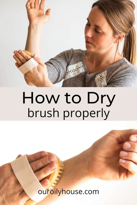 Learn how to dry brush properly, as well as the many benefits of dry brushing. Natural House Cleaners, How To Dry Brush, Benefits Of Dry Brushing, Dry Brushing Skin, Cleaner Recipes, Dry Brush, Facial Cleansers, Diy Skincare, Healthy Glowing Skin