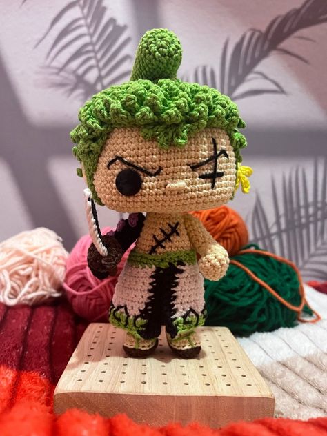 Anime Character Crochet, Crochet Anime Characters, Sunflower Granny Square Pattern, Popular Anime Character, One Piece Crochet, Sunflower Granny Square, One Piece Birthdays, Pattern Home Decor, Granny Square Pattern