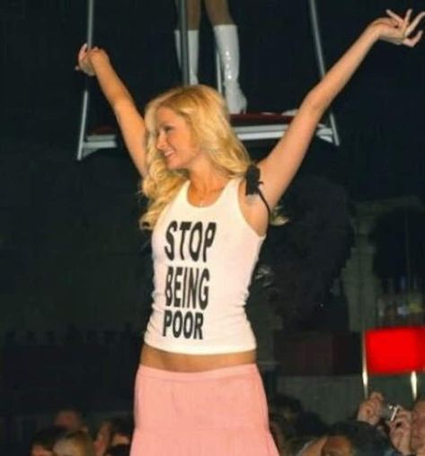 Meme Paris Hilton Pfp, Paris Hilton Stop Being Poor, Iconic Paris Hilton, Paris Hilton Style, Stop Being Poor, Paris Hilton, Statistics, The Line, Favorite Celebrities