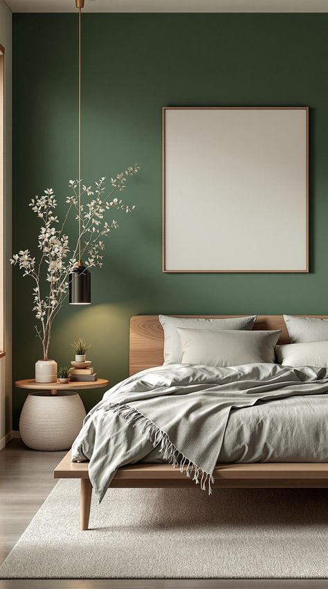 Dark Green Bedroom Dark Teal Wall Bedroom, Dark Teal Bedding Color Combinations, Modern Teal Bedroom, Bedroom Teal Walls, Teal Walls Bedroom, Dark Teal Accent Wall, Dark Teal Bedding, Deep Teal Bedroom, Dark Teal Paint Color