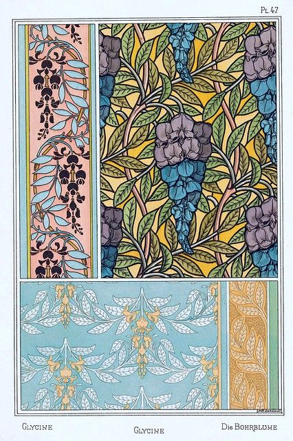 Eugene Grasset, Fleurs Art Nouveau, Motifs Art Nouveau, Design Art Nouveau, Art Nouveau Pattern, Classic Art Prints, Illustration Botanique, Antique Oil Painting, Art Nouveau Design