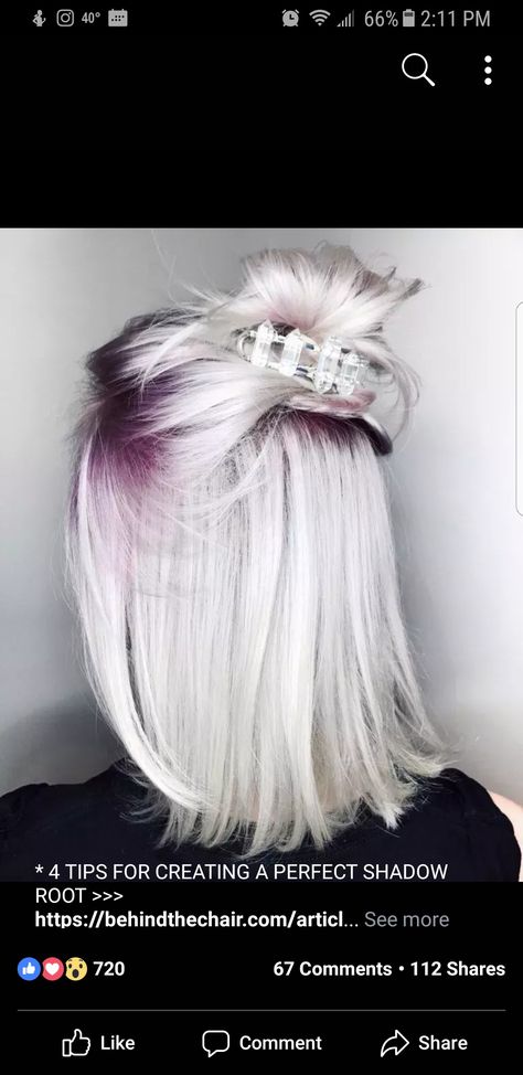 Gray Roots, Unicorn Hair Color, Maroon Hair, Modern Short Hairstyles, Hair Color Burgundy, Hair Color Crazy, Shadow Root, Hair Gray, Silver Hair Color