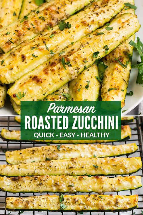 Best Baked Zucchini Recipes, Zucchini Recipes Crispy, Zucchini And Parmesan Recipes, Zucchini Recipes Parmesan, How To Bake Zucchini, Bakes Zucchini, Easy Baked Zucchini Recipes, Parmesan Squash And Zucchini, Easy Recipes With Zucchini