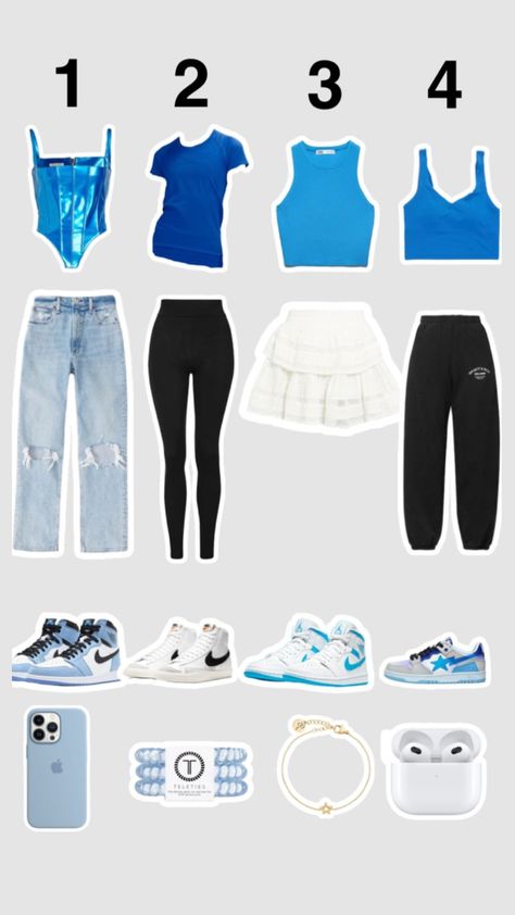 Versus Tour Outfits, All Blue Outfit Spirit Week, Preppy Spirit Week Outfit, Preppy Skirt Outfits, Coastal Outfits, Tennis Lifestyle, Cute Travel Outfits, Spirit Week Outfits