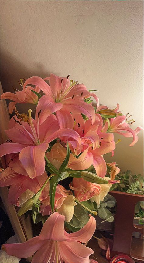 Pink Lily Flower, Pink Lilies, Boquette Flowers, Nothing But Flowers, Favorite Flower, Flower Therapy, Beautiful Bouquet Of Flowers, Exotic Flowers, Lily Flower