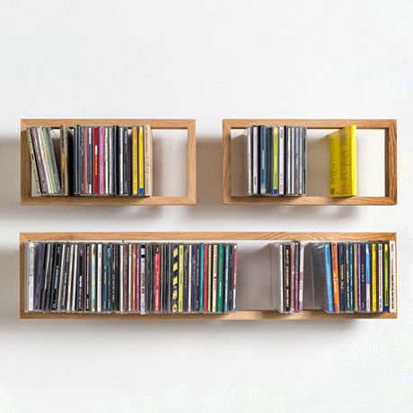 Minimal Shelves, Cd Regal, Cd Shelves, Cd Rack, Cd Design, Cd Storage, Dvd Storage, Shelf Design, Shop Interior Design