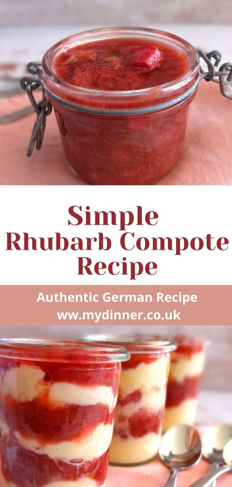 Stewed Rhubarb Recipes Healthy, Canning Rhubarb, Rhubarb Pie Filling, How To Cook Rhubarb, Healthy Rhubarb Recipes, Recipes Rhubarb, Vegan Rhubarb, Rhubarb Puree, Easy Rhubarb Recipes