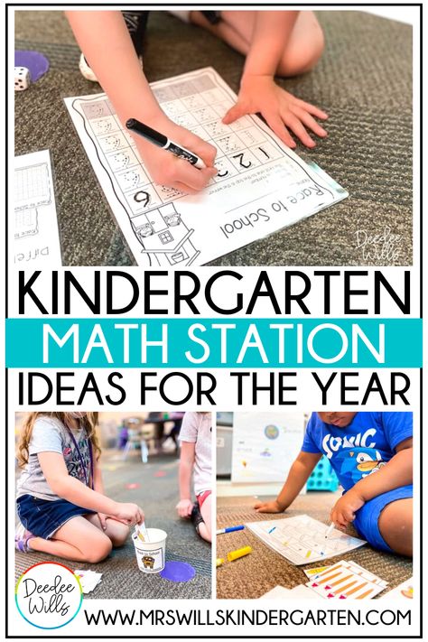 Looking for some kindergarten math station ideas that can be used throughout the year? These math centers for kindergarten include fun themes that can be used throughout the year to practice skills like number formation, counting, addition and subtraction and more! Math Station Ideas For Kindergarten, Envisions Math Kindergarten, Shape Stations Kindergarten, Kindergarten Math Intervention Activities, Math Center Ideas For Kindergarten, Numbers 0-5 Kindergarten Math Stations, Math Stations For Kindergarten, Bridges Math Kindergarten, Easy Math Games For Kindergarten