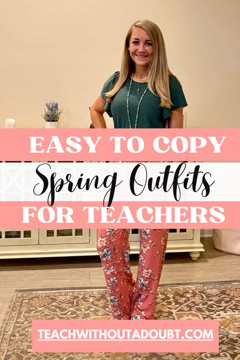 Outfits For Teachers Casual, Spring 2024 Teacher Outfits, Cute Spring Teacher Outfits, Casual Spring Teacher Outfits, Rainy Day Teacher Outfit Spring, Teacher Spring Outfits 2024, Spring Teaching Outfits, Casual Teacher Outfits Spring, Teacher Outfits Elementary Spring