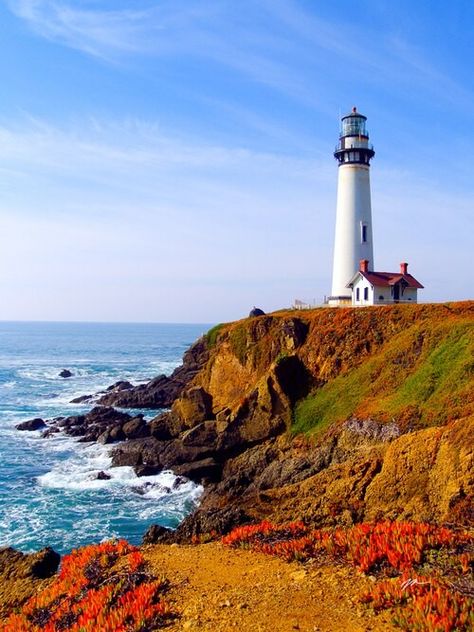 Lighthouse Photography Landscape, Light House Photography, Landscape Reference Photos For Artists, Lighthouse Aesthetic, Lighthouse Landscape, Lighthouse Photography, Famous Lighthouses, Lighthouses Photography, Fall Landscape Photography