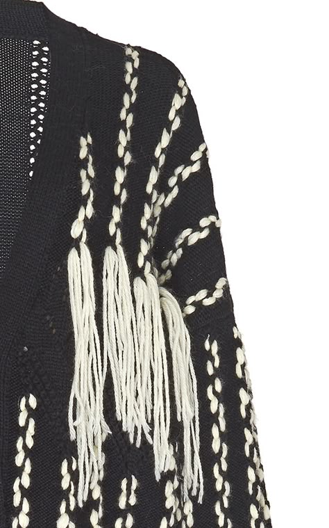 Loewe Knitwear, Cardigan Upcycle, Diy Jumper, Knitwear Inspiration, Designer Kurti Patterns, Denim Projects, Fringe Cardigan, Knitwear Fashion, Fashionista Clothes