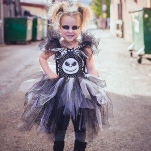 The Jack Skellington Tutu Costume is absolutely PERFECT  for a spooky Halloween look! Your girl will be the hit of the costume party & with all her friends. Best of all ��– she will love YOU for finding the perfect costume! Jack Skellington Girl Costume, Disneyland Halloween Costumes, Toddler Girl Costume, Halloween Tutu Costumes, Toddler Costumes Girl, Halloween Tutu, Disneyland Halloween, Tutu Costumes, Craft Stuff