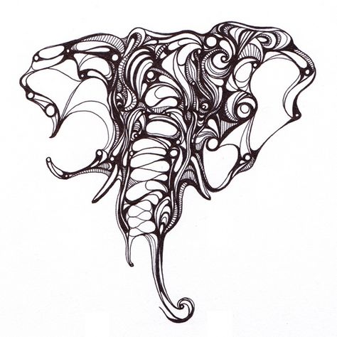 Ornament Drawing, Creation Art, Elephant Tattoo, Elephant Tattoos, Elephant Love, Elephant Art, Art Simple, Art Video, Skin Art