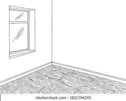 Empty room sketch Stock Illustrations, Images & Vectors | Shutterstock Corner Drawing, Room Sketch, Point Perspective, Room Corner, Interior Illustration, Book Arts, Empty Room, Room Colors, Stock Illustration