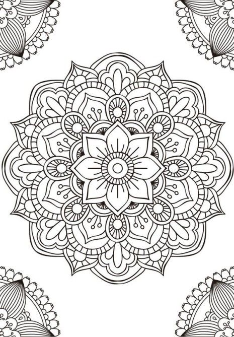 Las mejores imágenes de mandalas en blanco y negro para colorear Mandalas Painting, Mandalas Drawing, Mandalas Design, Mandala Designs, Mandala Design Art, Mandala Coloring Pages, Mandala Tattoo, Mandala Drawing, Zentangle Art