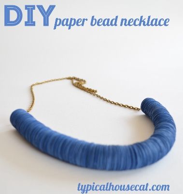 Paper Bead Necklace Paper Beads Diy, Paper Bead Necklace, Paper Necklace, Make Paper Beads, Paper Bracelet, Paper Beads Necklace, Paper Bead Jewelry, Beaded Necklace Diy, Necklace Tutorial