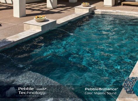 Sandy Beach - PebbleTec Pool Finishes Pebble Tec Colors, Pebble Tech Pool, Pebble Tech, Pebble Tec Pool, Oasis Pool, Beach Entry Pool, Pool Finishes, Pool Colors, Handcrafted Tile