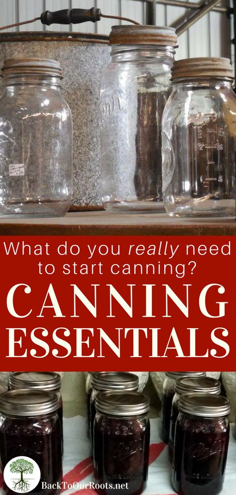 THE ULTIMATE GUIDE TO CANNING ESSENTIALS: What are the things you absolutely have to have to start canning? I've got it all lined out for you here! Canning Essentials, Fermenting Recipes, Homestead Food, Canning Granny, Canning Tools, Canning Equipment, Pressure Canning Recipes, Canning 101, Modern Homestead