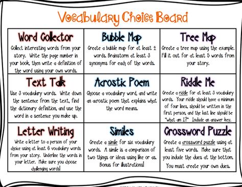 Classroom Anchor Charts, Choice Board, Middle School Language Arts, Choice Boards, 4th Grade Reading, Building Activities, 3rd Grade Reading, Differentiated Instruction, Reading Response