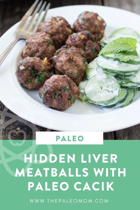 Paleo Liver Recipes, Liver Meatballs Recipes, Liver Recipes Lamb, Liver Dinner Recipes, Elk Liver Recipes, Beef Liver Meatballs, Lamb Liver Recipes, Liver Recipes Healthy, Cacik Recipe