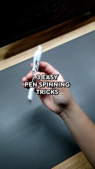 Ryzing Spins on Instagram: "3 EASY Pen Spinning Tricks Anyone Can Do! 😉 Tutorials for each trick in my Reels or YouTube channel (link in bio)! 👍 👉 Save and share this reel to your friends! ☺️ Like and follow and let's learn pen spinning together! 🤝 #penspinning #tricks #penspin #pentricks #pen #skills #hobby #contactjuggling #reels #explore" Pen Twirling Tutorial Easy, Easy Penspinning Tutorial, Pen Twirling Tutorial, Pen Spinning Tutorials For Beginners, Easy Pen Spinning Tutorial, Pen Tricks Tutorial, How To Spin A Pen, Easy Pen Spinning, Pen Spinning Tricks