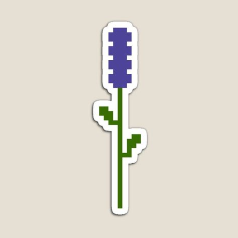 Lavender Perler Beads, Lavender Pixel Art, Minecraft Lavender, Minecraft Flowers Pixel Art, Pixel Art Plants, Pixel Art Fleur, Moodboard App, Pixel Flower, Draw Flowers