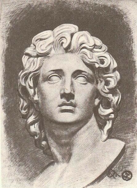 Alexander The Great Statue, Roman Drawings, Greek Drawing, Ako Kresliť, Greek Statues, Academic Drawing, Arte 8 Bits, Roman Sculpture, Roman Art