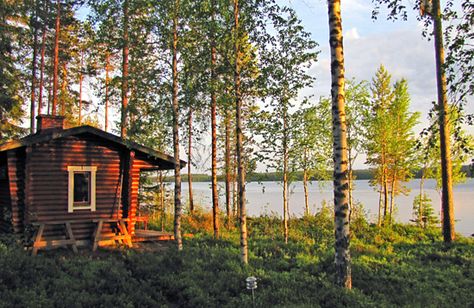 In Finland, retreating to the summer cottage helps maintain wellbeing by tuning into nature, resting and relaxing. Finnish Cabin, Finnish Cottage, Sims 4 Essentials, Cottage By The Lake, Htc Wallpaper, Finnish House, Finnish Language, Wooden Hut, Summer Cabin