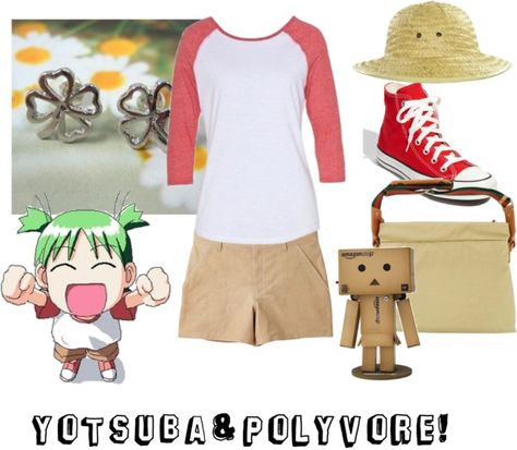 Yotsuba!, created by mangawolf on Polyvore Yotsuba Koiwai, Pretty Fashion, Casual Cosplay, Crazy People, In Case Of Emergency, Pretty Style, Dream Clothes, Costume Ideas, Brandy