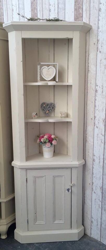 Corner display cabinet transformed in original and duck egg blue inside cupboard Corner Cupboard Ideas, Corner Unit Upcycle, Inside Cupboard, Kitchen Corner Cupboard, Bedroom Furniture Redo, Cupboard Ideas, Corner Display Cabinet, Corner Hutch, Corner Display