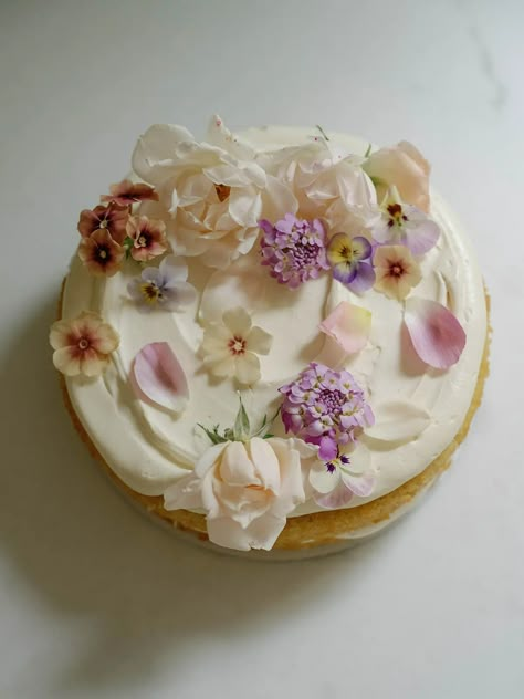 Lemon Olive Oil Cake with Lavender Buttercream - Coco et sel Cake With Lavender, Lavender Buttercream, Macaroon Cake, Lemon Olive Oil Cake, Lavender Cake, Bake Cakes, Beautiful Villa, Oil Cake, Lemon Olive Oil