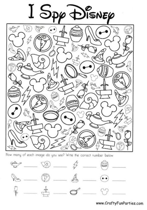 I Spy Disney Printable PDF File I Spy Disney Printable, Disney Preschool Worksheets, Disney Day At School Ideas, Disney Math Activities Preschool, Disney Week Preschool Activities, Disney Day At School Activities, Disney Theme Games, Disney Day In The Classroom, Disney Day Kindergarten