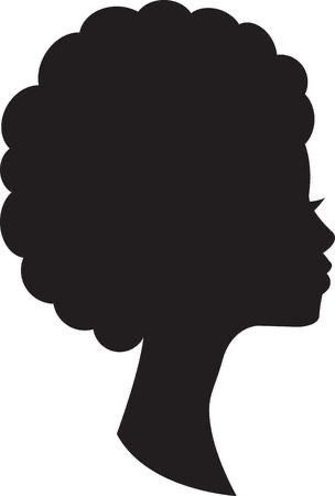 Black Woman Silhouette, Silhouette Head, African Women Art, Idee Cricut, African Crafts, Afrique Art, Black Art Pictures, Black Silhouette, Button Art