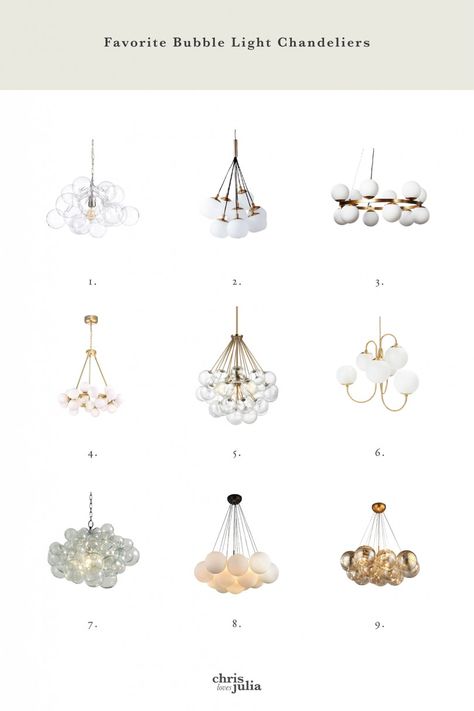 Glass Bubbles Chandelier, Chris Loves Julia Chandelier, Two Chandeliers In Living Room, Trendy Chandeliers, Kitchen Table Lighting, Time To Rest, Chris Loves Julia, Bubble Chandelier, Dining Room Light Fixtures