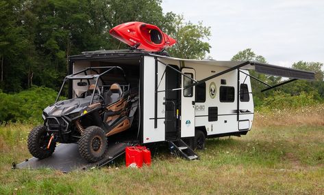 5 Best Small Toy Hauler RVs in 2021 RVing is amazing, but RVing with toys is even better. When you have a toy hauler, you can take your favorite activities with you on the road. The problem is that most toy haulers are huge. And if you don’t feel comfortable driving such a large rig […]
The post 5 Best Small Toy Hauler RVs in 2021 appeared first on Drivin' & Vibin'. Toy Hauler Trailers, Toy Hauler Camper, Toy Hauler Travel Trailer, Luxury Fifth Wheel, Small Camper Trailers, Rv Gear, Fifth Wheel Toy Haulers, Small Travel Trailers, Toy Haulers