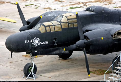 Northrop P61 Black Widow Night Fighter. Love this plane. Very cool. Wwii Airplane, Wwii Fighters, Wwii Plane, Vintage Planes, Ww2 Planes, Aircraft Art, Vintage Airplanes, Wwii Aircraft, Ww2 Aircraft