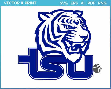 Southeast Missouri, Tiger Vector, Tennessee State University, Freshman Year College, Tiger Logo, Tennessee State, Sports Team Logos, Sports Logos, Computerized Embroidery