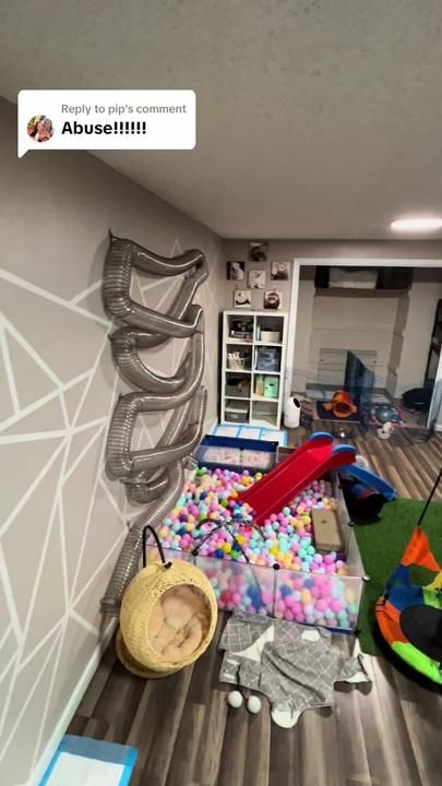 Ferret Room Ideas Diy, Free Roam Ferret Setup, Ferret Room Play Areas, Ferret Setup, Ferret Playground, Ferret Play Area Ideas, Ferret Room Ideas, Ferret Enrichment, Diy Rat Cage Accessories