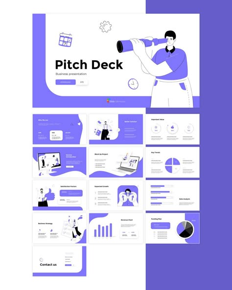 Pitch Deck Infographic Design Templates. Get unlimited access to over 16,200+ presentation materials with our One year Account. Suitable for each industries. High quality, get your own editable pre-designed slides. #SlideMembers #Portfolio #Pitchdeck #freepresentation #PowerpointTemplate #presentations #PPTthemes #templates #GoogleSlides #PowerPoint #GoogleSlidesThemes #PowerPointTemplate #Portfolio #Infographic #Investordeck #PPTdeck #freePPT Application Presentation Design, Powerpoint Cover Slide Design, Presentation Design Illustration, Pitch Deck Design Inspiration, Pitchdeck Template, Slide Deck Design, Design Brief Template, Pitch Deck Design, Slideshow Design