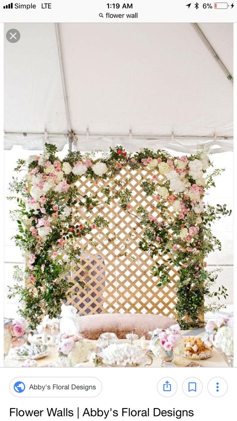 Brides Flowers Bouquet, Flower Backdrops, Lattice Wall, Flower Backdrop Wedding, Enchanted Garden Wedding, Wedding Reception Backdrop, Flower Walls, Party Photo Backdrop, Flower Installation