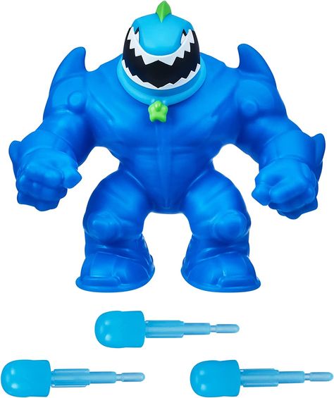 Amazon.com: Heroes of Goo Jit Zu "Stretch and Strike Thrash Mobile! Vehicle with Missile Launcher and Stretchy, Goo Filled Exclusive Race Suit Thrash. : Toys & Games Goo Jit Zu, Missile Launcher, Shark Jaws, Race Suit, Kids Toy Shop, Moose Toys, The Shark, Dump Trucks, Toy Trucks