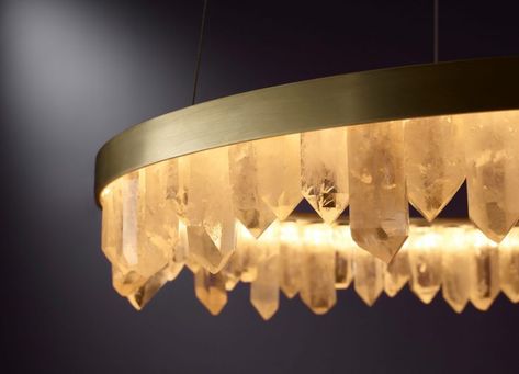 PROMETHEUS I+II | Christopher Boots Christopher Boots, Rough Luxe, Metal Light Fixture, Light Sculpture, Chandelier Style, Crystal Light, Brass Lighting, Suspension Lamp, Metal Lighting