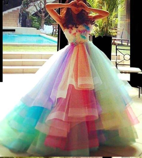 Rainbow Train Dress, Rainbow Gown Dress, Rainbow Wedding Dresses, Rainbow Theme Dress, Rainbow Ball Gown, Rainbow Sweet 16, Rainbow Gown, Colorful Wedding Dress, Rainbow Wedding Dress