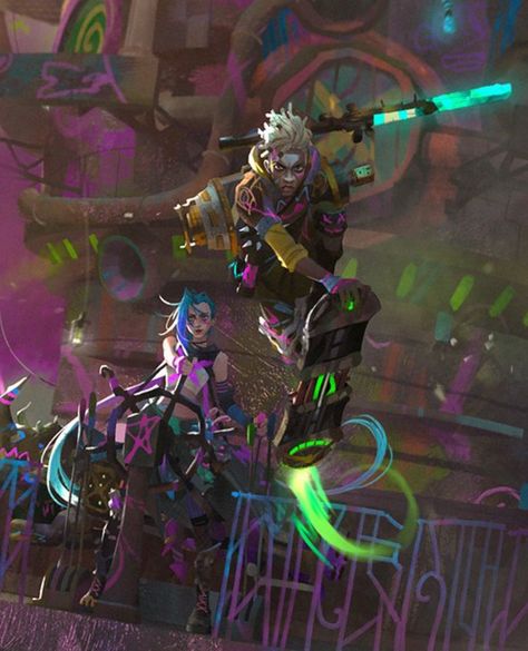 Timebomb Wallpaper, Firelights Arcane, Timebomb Arcane, Jinx X Ekko, Jinx And Ekko, Ekko League Of Legends, Jinx League Of Legends, League Of Legends Characters, Wallpaper Animes