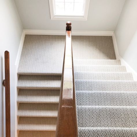 2nd Floor Carpet Ideas, Stairway With Carpet, Stairway Carpet, Ikea Kitchen Island, Custom Kitchen Island, Layered Rugs, Island House, Best Carpet, New Carpet