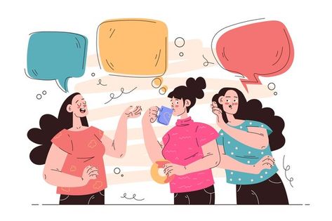 Flat people talking illustration | Free Vector #Freepik #freevector #colorful #friends #talking #conversation People Talking Illustration, Talking Illustration, Friends Talking, Friends Illustration, Beautiful Wallpapers For Iphone, People Talking, Beautiful Scenery Nature, Teaching Art, Art Education