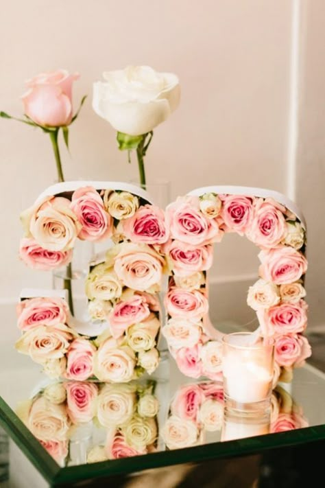 These lovely floral numbers would be perfect for the next birthday celebration. Floral Numbers, 30th Bday Party, 30th Birthday Bash, 30th Birthday Ideas, My 30th Birthday, 30 Birthday, Dirty Thirty, 70th Birthday Parties, 30th Bday