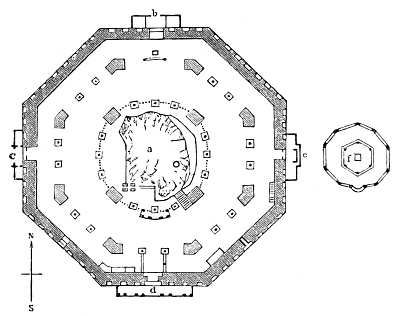 Plan of the Dome of the Rock Rock Interior, The Dome Of The Rock, Temple Mount, Dome Of The Rock, The Holy Land, Islamic Architecture, Holy Land, Mecca, Silver Watch